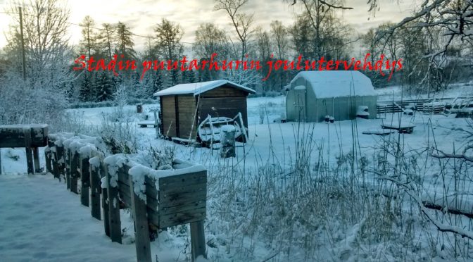 Stadin puutarhurin joulutervehdys